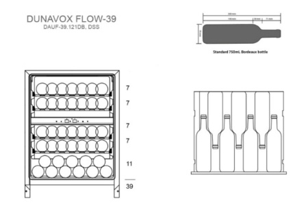 Винный шкаф Dunavox DAUF-39.121DSS